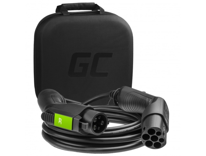 GREENCELL EV Cable EV18 Typ1 5m 3.6kW 16A 1-Phase Black IP55 in de groep AUTO / Laadkabels & Oplaadboxen voor Elektrische auto bij TP E-commerce Nordic AB (A16548)