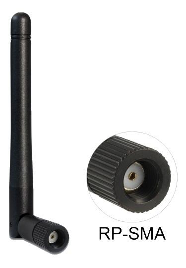 Delock WLAN 802.11 ac/a/b/g/n Antenna RP-SMA plug 2 dBi omnidirectiona in de groep COMPUTERS & RANDAPPARATUUR / Netwerk / Routers bij TP E-commerce Nordic AB (A16558)