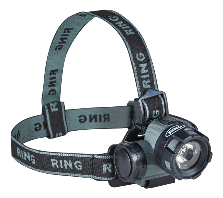 Ring Automotive Headlamp 50 lm standard with 3 x AAA in de groep SPORT, VRIJE TIJD & HOBBY / Zaklampen & Hoofdlampen / Hoofdlampen bij TP E-commerce Nordic AB (A16569)