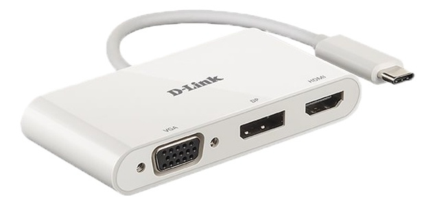3-in-1 USB-C to HDMI/VGA/DisplayPort Adapter in de groep COMPUTERS & RANDAPPARATUUR / Computeraccessoires / USB-hubs bij TP E-commerce Nordic AB (A16577)
