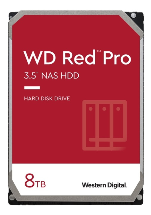 Western Digital 8TB Red Pro in de groep COMPUTERS & RANDAPPARATUUR / Computeronderdelen / Harde schijven / Stroomkabels en adapters bij TP E-commerce Nordic AB (A16609)