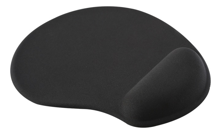 DELTACO OFFICE Gel mouse pad, black in de groep COMPUTERS & RANDAPPARATUUR / Muizen en toetsenborden / Polssteun bij TP E-commerce Nordic AB (A16645)