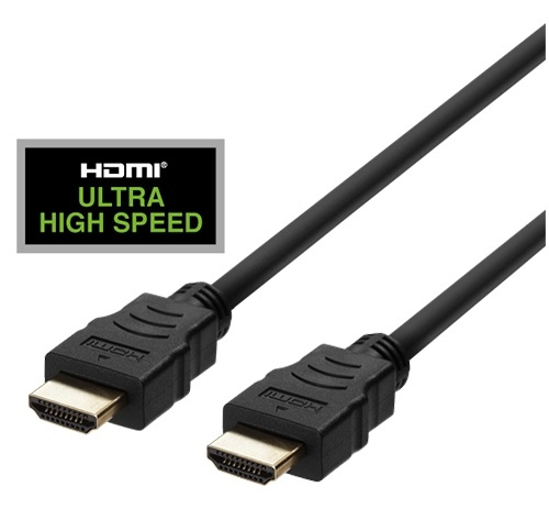 DELTACO ULTRA High Speed HDMI-kabel, 48Gbps, 1m, svart in de groep HOME ELECTRONICS / Kabels & Adapters / HDMI / Kabels bij TP E-commerce Nordic AB (A16686)