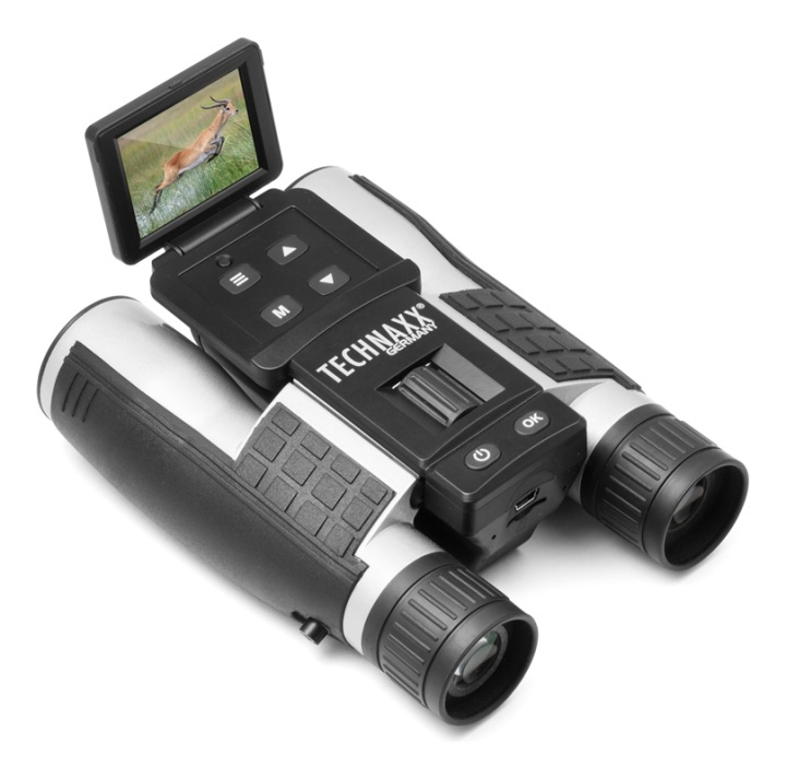 Technaxx FullHD Binoculars with display TX-142 in de groep SPORT, VRIJE TIJD & HOBBY / Buitenrecreatie / Verrekijker bij TP E-commerce Nordic AB (A16810)