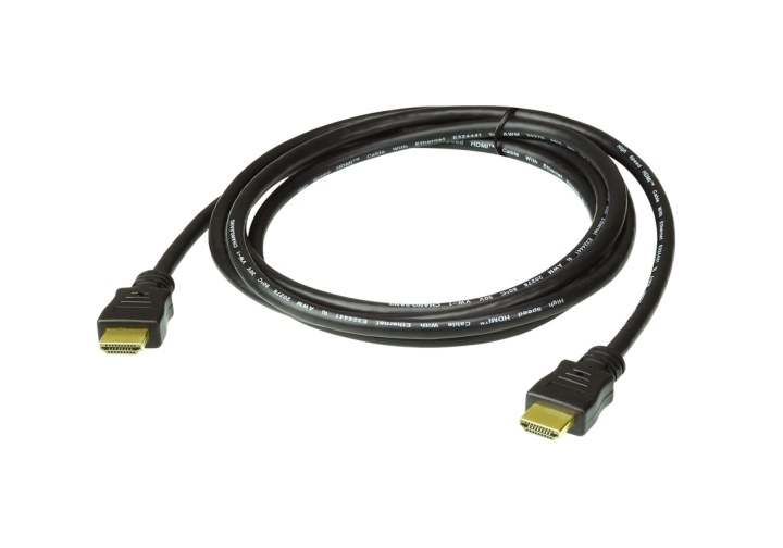 ATEN 1M HDMI 2.0 Cable M/M 30AWG Gold Black in de groep HOME ELECTRONICS / Kabels & Adapters / HDMI / Kabels bij TP E-commerce Nordic AB (A16819)