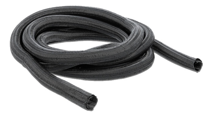 Delock Braided Sleeving self-closing 5 m x 19 mm black in de groep HOME ELECTRONICS / Kabels & Adapters / Kabelbeheer bij TP E-commerce Nordic AB (A16840)