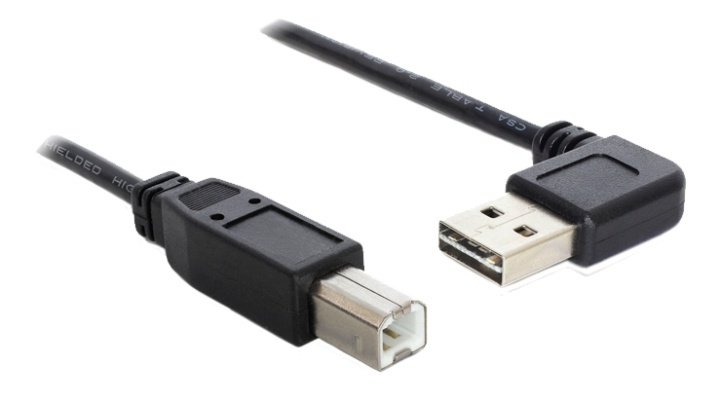 Delock Kabel EASY-USB 2.0 Typ-A hane vinklad Vä/Hö.,> USB 2.0 Typ-B in de groep COMPUTERS & RANDAPPARATUUR / Computerkabels / USB / USB-A / Kabels bij TP E-commerce Nordic AB (A16850)