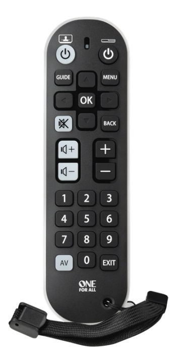 One For All URC 6820 Universal Remote Control Zapper+ in de groep HOME ELECTRONICS / Audio & Beeld / TV & Accessoires / Afstandsbedieningen bij TP E-commerce Nordic AB (A16853)