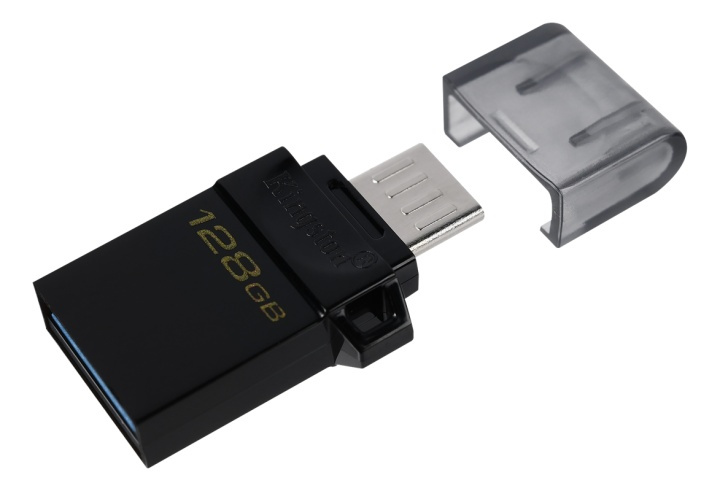 Kingston 128GB DataTraveler microDuo3 G2 microUSB & USB-A Android OTG in de groep HOME ELECTRONICS / Opslagmedia / USB-geheugen / USB 3.0 bij TP E-commerce Nordic AB (A16868)