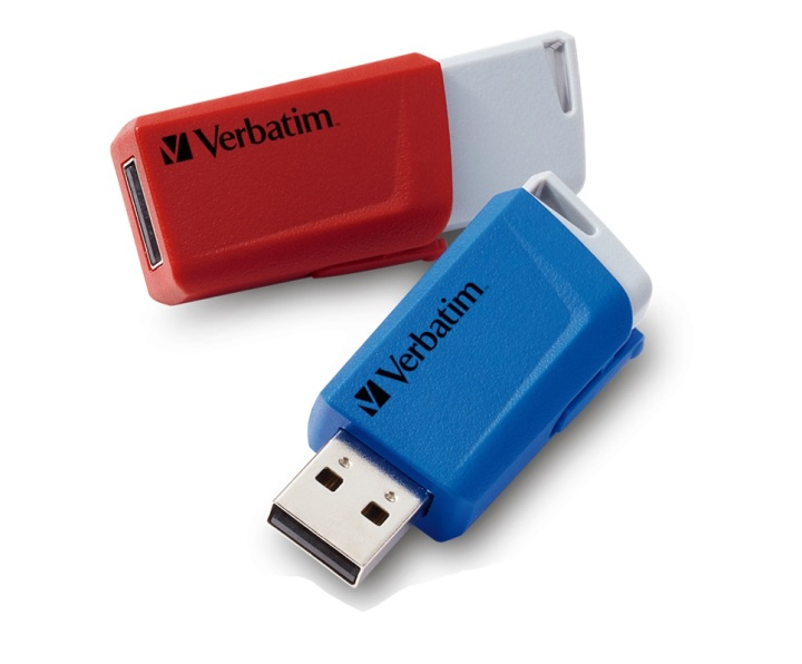 Verbatim Store N Click USB 3.0 2x 32GB Red & Blue in de groep HOME ELECTRONICS / Opslagmedia / USB-geheugen / USB 3.2 bij TP E-commerce Nordic AB (A16882)