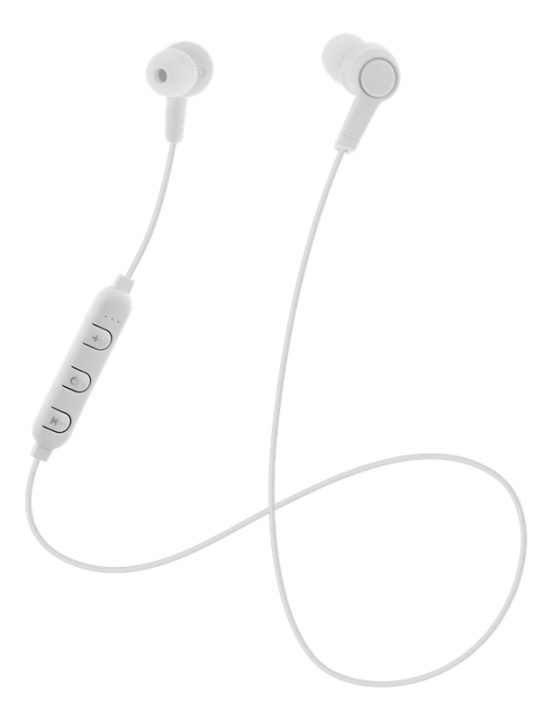 STREETZ In-ear BT headphones with microphone and control buttons, whit in de groep HOME ELECTRONICS / Audio & Beeld / Koptelefoon & Accessoires / Koptelefoon bij TP E-commerce Nordic AB (A16930)