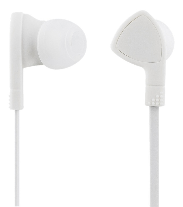 STREETZ in-ear headset, 1-button remote, 3.5mm, microphone, white in de groep HOME ELECTRONICS / Audio & Beeld / Koptelefoon & Accessoires / Koptelefoon bij TP E-commerce Nordic AB (A16932)