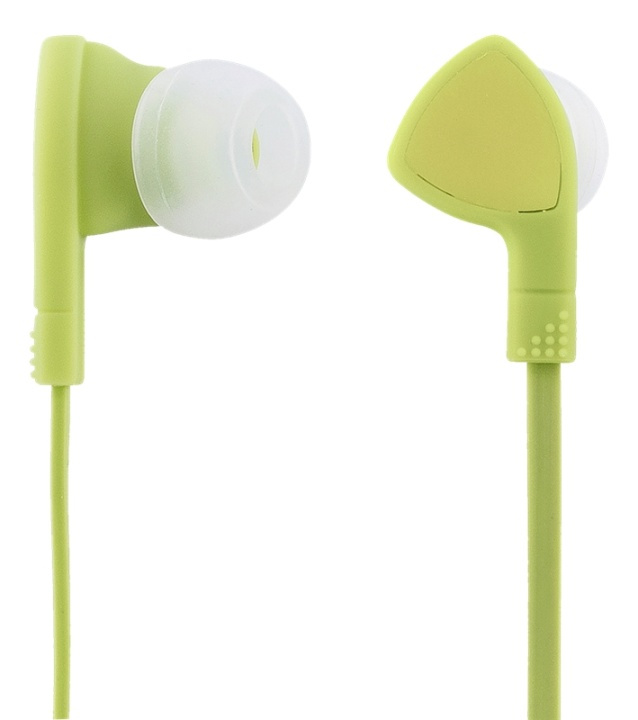 STREETZ in-ear headset, 1-button remote, 3.5mm, microphone, lime green in de groep HOME ELECTRONICS / Audio & Beeld / Koptelefoon & Accessoires / Koptelefoon bij TP E-commerce Nordic AB (A16934)