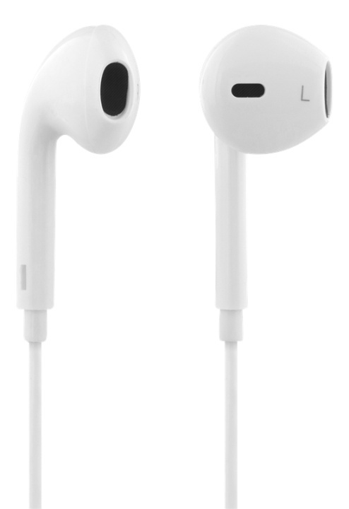 STREETZ semi-in-ear headset, answer button, 3.5mm, microphone, white in de groep HOME ELECTRONICS / Audio & Beeld / Koptelefoon & Accessoires / Koptelefoon bij TP E-commerce Nordic AB (A16937)
