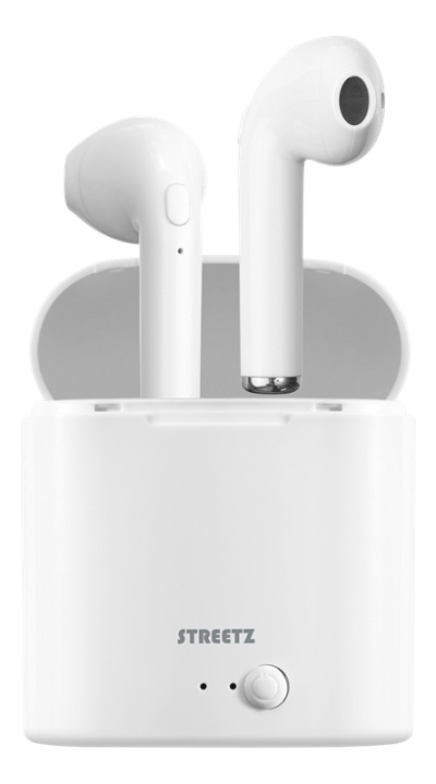 STREETZ True Wireless Grand semi-in-ear, 350 mAh case, white in de groep HOME ELECTRONICS / Audio & Beeld / Koptelefoon & Accessoires / Koptelefoon bij TP E-commerce Nordic AB (A16942)