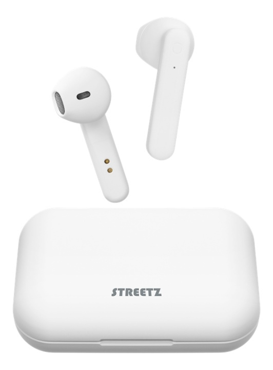 STREETZ True Wireless Stereo earbuds with charging case, semi-in-ear, in de groep HOME ELECTRONICS / Audio & Beeld / Koptelefoon & Accessoires / Koptelefoon bij TP E-commerce Nordic AB (A16946)