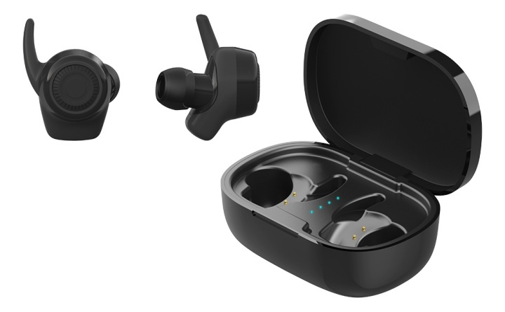 STREETZ Wireless stay-in-ear earbuds with charging case, sweat resista in de groep HOME ELECTRONICS / Audio & Beeld / Koptelefoon & Accessoires / Koptelefoon bij TP E-commerce Nordic AB (A16950)