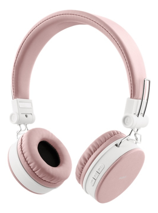 STREETZ Foldable on-ear BT headset, 3.5 mm, pink in de groep HOME ELECTRONICS / Audio & Beeld / Koptelefoon & Accessoires / Koptelefoon bij TP E-commerce Nordic AB (A16953)