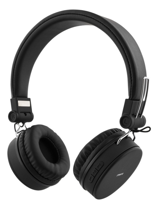 STREETZ Foldable on-ear BT headset, 3.5 mm, blackSTREETZ Foldable on-e in de groep HOME ELECTRONICS / Audio & Beeld / Koptelefoon & Accessoires / Koptelefoon bij TP E-commerce Nordic AB (A16954)