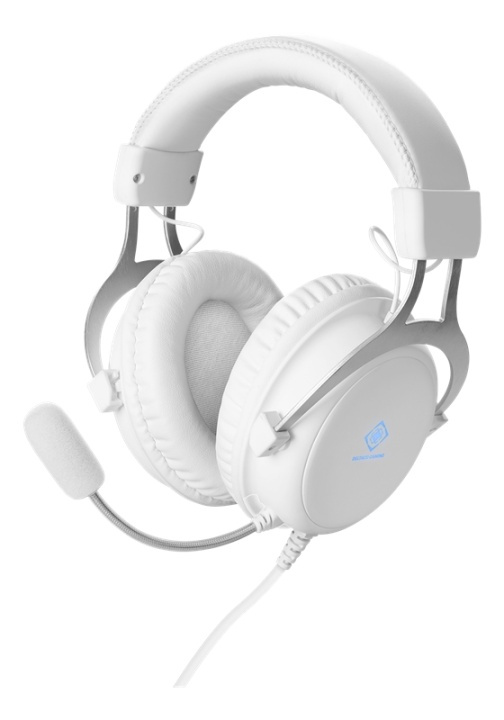 WHITE LINE WH85 Stereo gaming headset, 57mm drivers, white in de groep COMPUTERS & RANDAPPARATUUR / GAMING / Koptelefoon bij TP E-commerce Nordic AB (A16958)