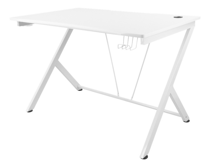 WHITE LINE WT85 Gaming desk, white in de groep COMPUTERS & RANDAPPARATUUR / Muizen en toetsenborden / Muizen / Draadloos bij TP E-commerce Nordic AB (A17011)