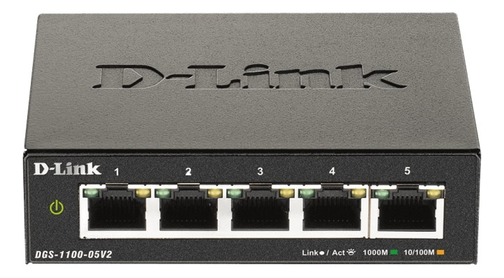 D-Link 5-Port Gigabit Smart Managed Switch in de groep COMPUTERS & RANDAPPARATUUR / Netwerk / Schakelaars / 10/100/1000Mbps bij TP E-commerce Nordic AB (A17079)