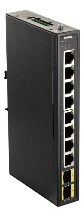 D-Link 8-port Gigabit Industrial Switch including 2 x 100/1000M SFP in de groep COMPUTERS & RANDAPPARATUUR / Netwerk / Schakelaars bij TP E-commerce Nordic AB (A17082)