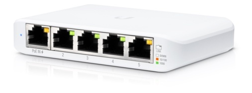 Ubiquiti UniFi Compact 5Port Gigabit Desktop Switch in de groep COMPUTERS & RANDAPPARATUUR / Netwerk / Schakelaars / 10/100/1000Mbps bij TP E-commerce Nordic AB (A17094)