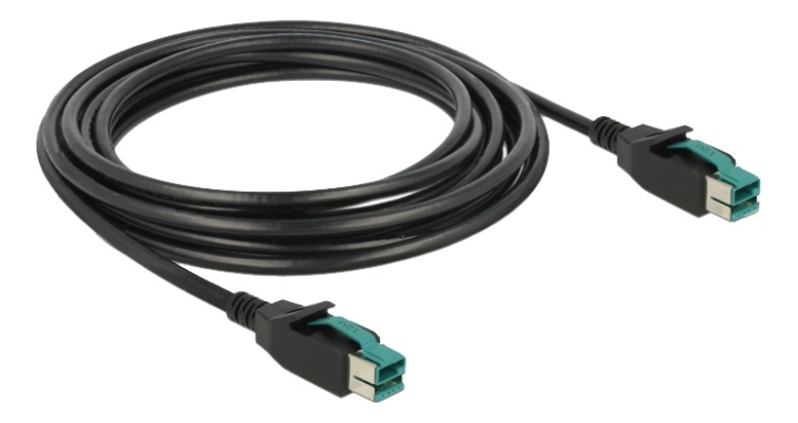 Delock PoweredUSB cable male 12 V > PoweredUSB male 12 V 4 m for POS p in de groep COMPUTERS & RANDAPPARATUUR / Printers & Accessoires / Printers / Label machines & Accessoires / Schrijven & Accessoires bij TP E-commerce Nordic AB (A17135)