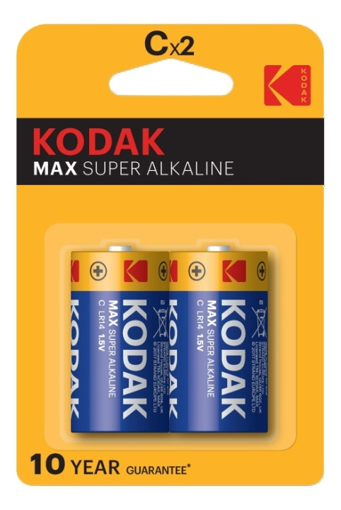 Kodak Kodak MAX alkaline C battery (2 pack) in de groep HOME ELECTRONICS / Batterijen & Opladers / Batterijen / Overigen bij TP E-commerce Nordic AB (A17157)