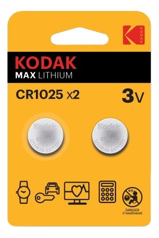 Kodak Kodak Max lithium CR1025 battery (2 pack) in de groep HOME ELECTRONICS / Batterijen & Opladers / Batterijen / Knoopcel bij TP E-commerce Nordic AB (A17161)