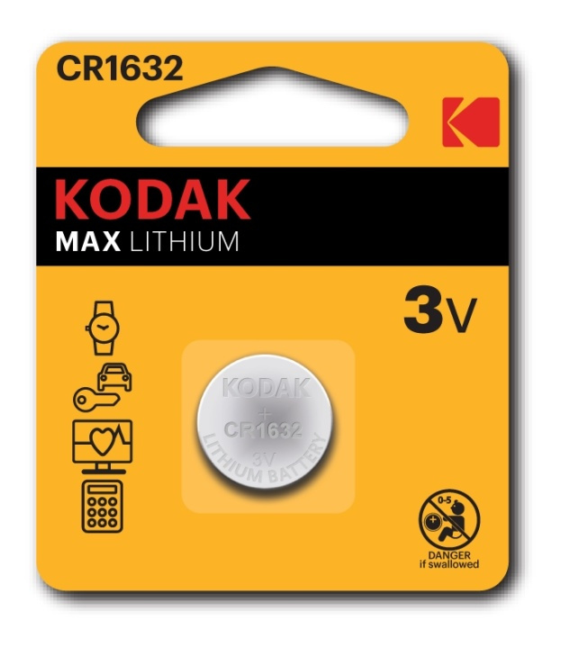Kodak Kodak Max lithium CR1632 battery (2 pack) in de groep HOME ELECTRONICS / Batterijen & Opladers / Batterijen / Knoopcel bij TP E-commerce Nordic AB (A17165)