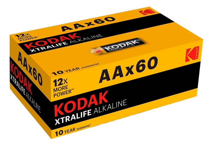 Kodak XTRALIFE alkaline AA battery (60 pack) in de groep HOME ELECTRONICS / Batterijen & Opladers / Batterijen / Batterijen voor hoortoestellen bij TP E-commerce Nordic AB (A17173)