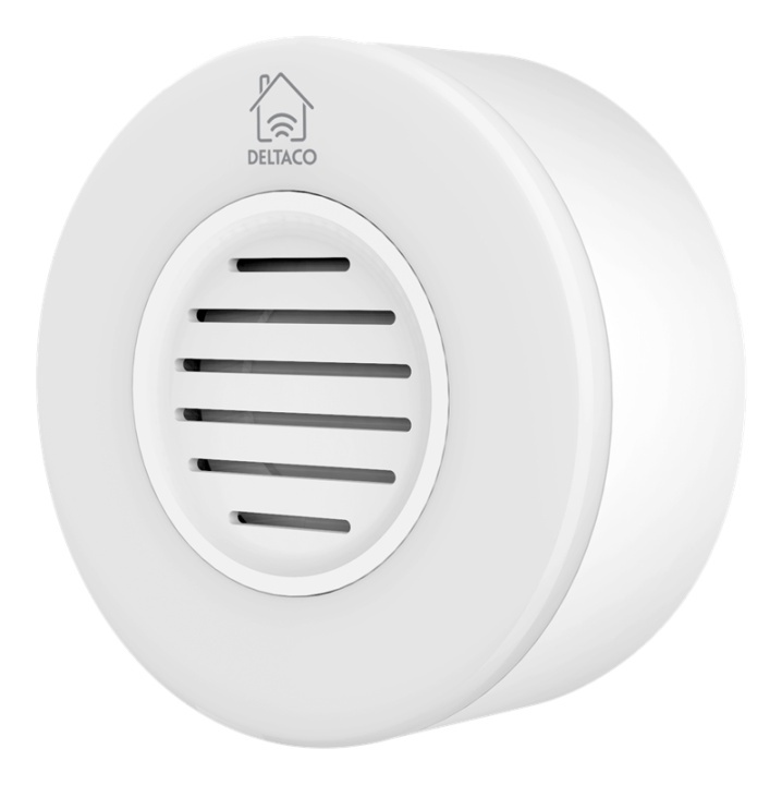 DELTACO SMART HOME WiFi siren, white in de groep HUISHOUDEN & TUIN / Smart home / Slimme sensoren bij TP E-commerce Nordic AB (A17194)