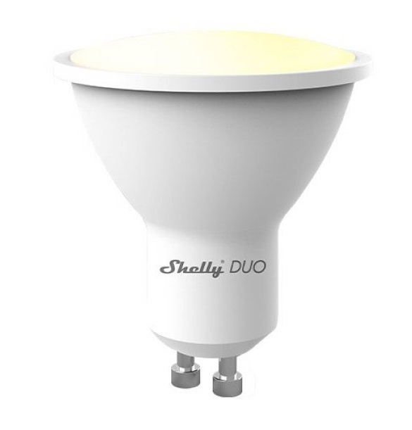 Shelly Lampa, LED, WiFi, GU10, dimbar, färgtemperatur, Shelly DUO GU10 in de groep HUISHOUDEN & TUIN / Smart home / Slimme verlichting bij TP E-commerce Nordic AB (A17206)