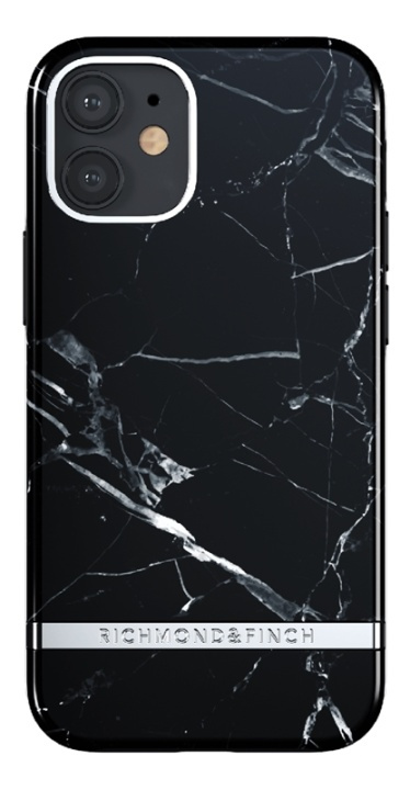 Richmond & Finch Black Marble iPhone 12 mini in de groep SMARTPHONE & TABLETS / Mobielbescherming / Apple / iPhone 12 Mini / Hoesjes bij TP E-commerce Nordic AB (A17236)