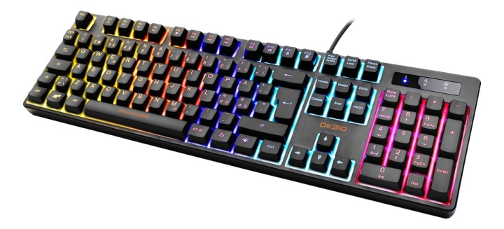 DELTACO GAMING DK310 Mechanical keyboard, Red switches, RGB, black in de groep COMPUTERS & RANDAPPARATUUR / GAMING / Toetsenborden bij TP E-commerce Nordic AB (A17304)