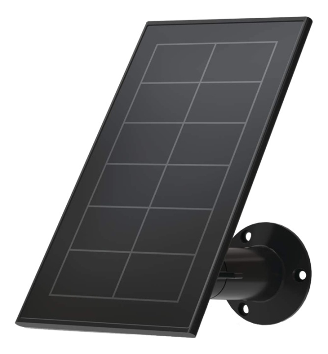 ARLO ESSENTIAL SOLAR PANEL BLACK in de groep HUISHOUDEN & TUIN / Alarm & Beveiliging / Beveiligingscamera\'s / Digitaal (netwerk) / Accessoires bij TP E-commerce Nordic AB (A17356)