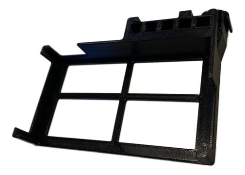 winther3d Wireless 3D-printed DIN mounting bracket for ER-X-SFP, black in de groep COMPUTERS & RANDAPPARATUUR / Netwerk / Routers bij TP E-commerce Nordic AB (A17383)