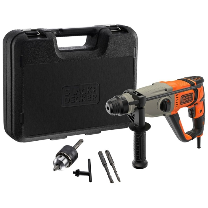 Black & Decker Slagborr i kitbox 800W SDS- in de groep HUISHOUDEN & TUIN / Gereedschap / Boormachines bij TP E-commerce Nordic AB (A17540)