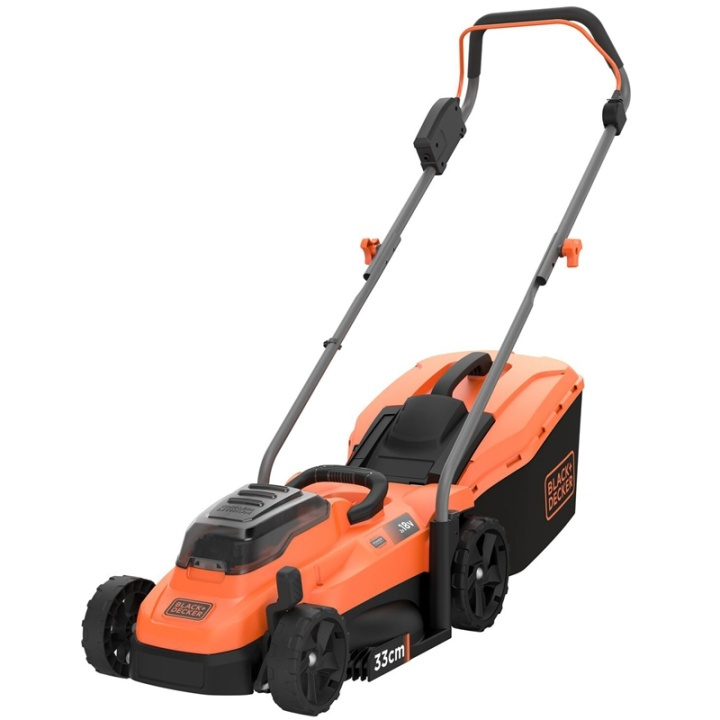 Black & Decker Gräsklippare 2x18V 2.5Ah 33cm in de groep HUISHOUDEN & TUIN / Tuinproducten / Tuingereedschap bij TP E-commerce Nordic AB (A17543)