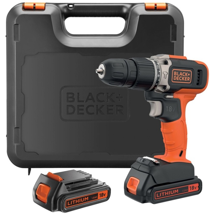 Black & Decker Slagborrmaskin 18V lithium-ion in de groep HUISHOUDEN & TUIN / Gereedschap / Boormachines bij TP E-commerce Nordic AB (A17557)