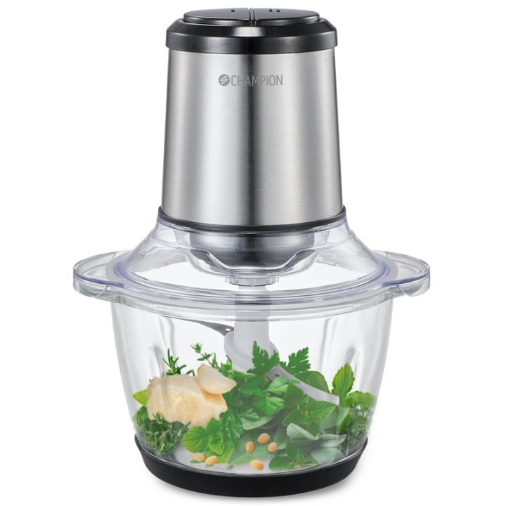 Champion Mini Chopper 1.2L Glasskål in de groep HUISHOUDEN & TUIN / Huishoudelijke apparaten / Keukentools & -apparatuur / Mixers & Blenders bij TP E-commerce Nordic AB (A17689)