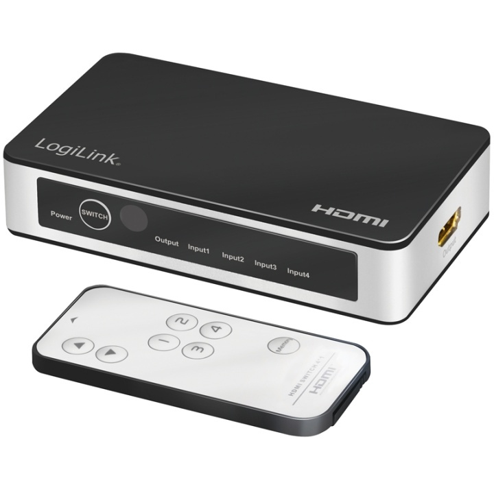 LogiLink HDMI-switch 4 in 1 ut. 4K/60Hz in de groep COMPUTERS & RANDAPPARATUUR / Computerkabels / Schakelaars bij TP E-commerce Nordic AB (A17904)