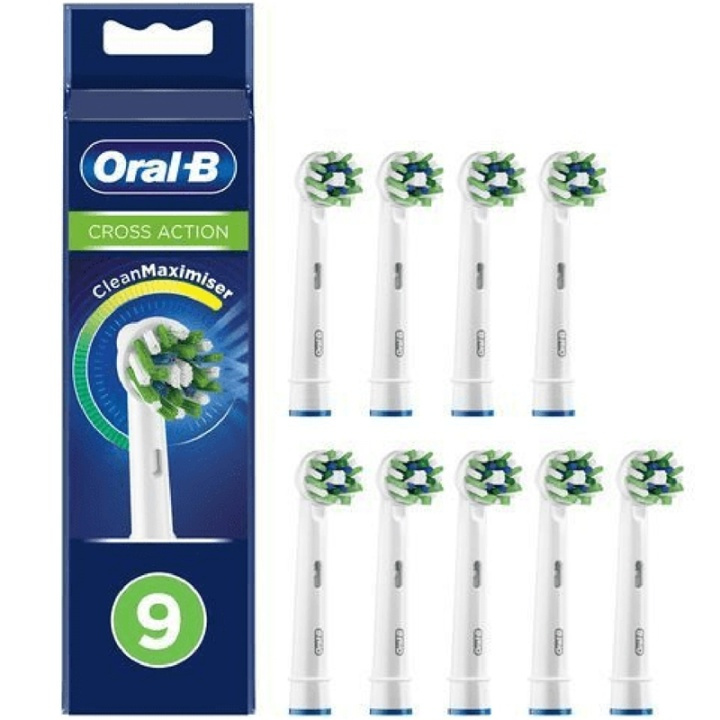 Oral B Borsthuvud Cross Action 3+3+3s in de groep BEAUTY & HEALTH / Mondverzorging / Elektrische tandenborstelaccessoires bij TP E-commerce Nordic AB (A17942)