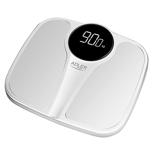 Adler Bathroom scale 180kg, White in de groep BEAUTY & HEALTH / Gezondheidszorg / Badkamerweegschaal bij TP E-commerce Nordic AB (A18205)