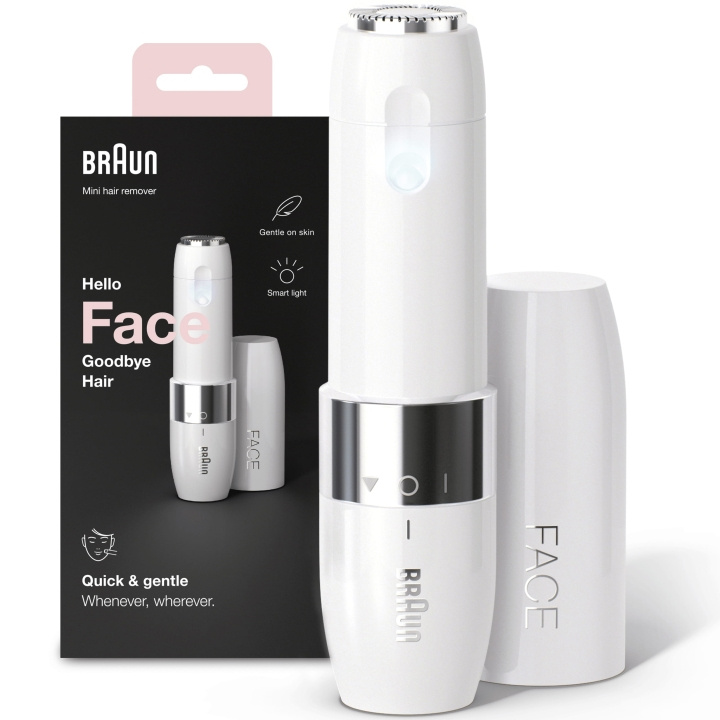 Braun Ansiktshårborttagare Face Mini in de groep BEAUTY & HEALTH / Haar & Styling / Ontharing / Epliators bij TP E-commerce Nordic AB (A18347)