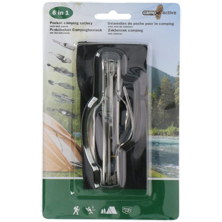 Camp Active Camping Fältbestick 6 i 1 in de groep SPORT, VRIJE TIJD & HOBBY / Buitenrecreatie / Buiten koken bij TP E-commerce Nordic AB (A18370)