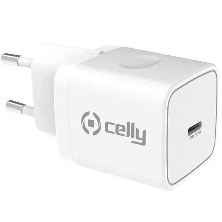 Celly USB-laddare USB-C PD 30W in de groep SMARTPHONE & TABLETS / Opladers & Kabels / Wandoplader / Wandoplader Type C bij TP E-commerce Nordic AB (A18479)