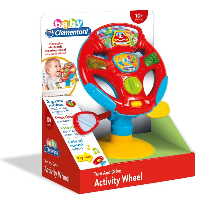 Clementoni Activity Steering Wheel in de groep SPEELGOED, KINDER- & BABYPRODUCTEN / Babyspeelgoed / Activiteitenspeelgoed bij TP E-commerce Nordic AB (A18519)